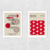 Red Bauhaus Set