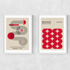 Red Bauhaus Set