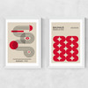 Red Bauhaus Set
