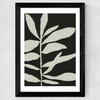 Linocut Branch III (Black White)