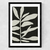 Linocut Branch III (Black White)