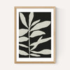 Linocut Branch III (Black White)