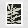 Linocut Branch III (Black White)