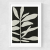 Linocut Branch III (Black White)