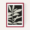 Linocut Branch III (Black White)