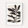 Linocut Branch III White Black