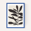 Linocut Branch III White Black