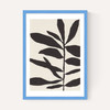 Linocut Branch III White Black