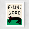 Feline Good Medium White Frame