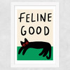 Feline Good Wide White Frame
