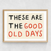 These Are The Good Old Days Medium Oak Frame