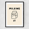 Milking It Narrow Black Frame