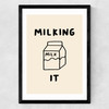 Milking It Medium Black Frame