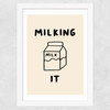 Milking It Wide White Frame
