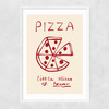Slices of Heaven Narrow White Frame