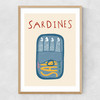 Sardines In A Tin Narrow Oak Frame