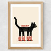 Howdy Cat Wide Oak Frame