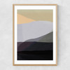 Golden Hills I Narrow Oak Frame