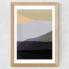 Golden Hills I Wide Oak Frame