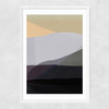 Golden Hills I Narrow White Frame