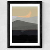 Golden Hills II Wide Black Frame