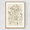 Farmhouse Flowers Medium Oak Frame
