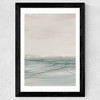 Still Sea I Wide Black Frame