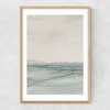 Still Sea I Narrow Oak Frame