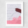Pink Brush Set 1 Medium White Frame