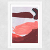 Pink Brush Set 3 Wide White Frame