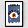January Baby Medium Black Frame