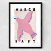 March Baby Medium Black Frame