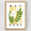 May Baby Wide Oak Frame
