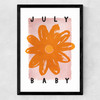 July Baby Medium Black Frame