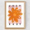 July Baby Wide Oak Frame