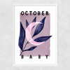 October Baby Narrow White Frame