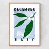 December Baby Narrow Oak Frame