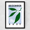 December Baby Medium Black Frame