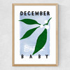 December Baby Medium Oak Frame