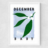 December Baby Medium White Frame