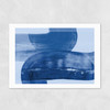 Abstract Shapes Blue