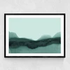 Abstract Landscape Green