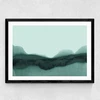 Abstract Landscape Green
