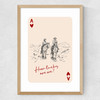 How Lucky Are We Medium Oak Frame
