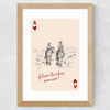 How Lucky Are We Wide Oak Frame
