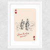 How Lucky Are We Wide White Frame