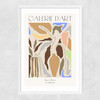 Abstract Pottery Narrow White Frame