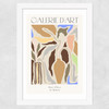 Abstract Pottery Wide White Frame
