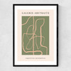 Blush Line Art Narrow Black Frame