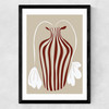 Dropping Leaf Plant Medium Black Frame